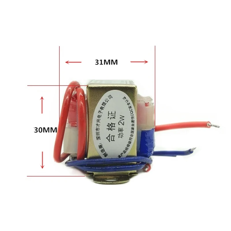 Power Transformer AC 6V-36V Output 2W Copper Core Input 220V Single/Dual Voltage