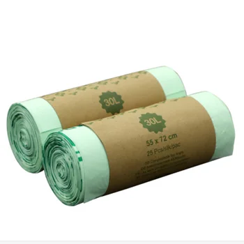 

25 pcs garbage bags biodegradable garbage bags small compostable strong garbage bags for home kitchen office restaurant picnic