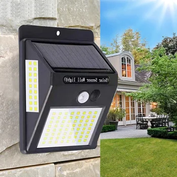 

20/100 LEDs Outdoor Solar Light PIR Motion Sensor Solar Garden Light Energy Saving Street Path Wall Lamp Sunlight Dropship