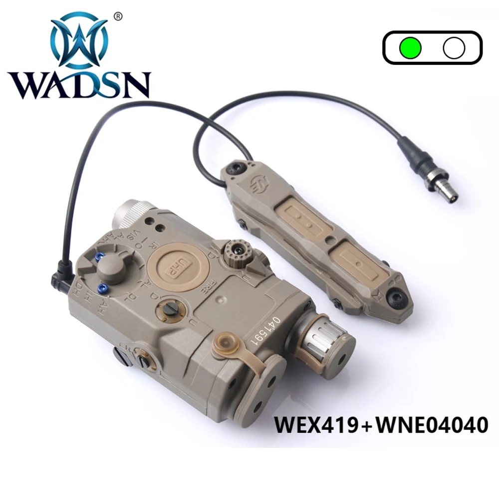 WADSN Softair LA 5C PEQ 15 UHP зеленый ИК лазерный Белый светодиодный тактический фонарь с
