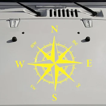 

Replacement ​Car Sticker PVC Compass Pattern Decals 50x50CM Accessories
