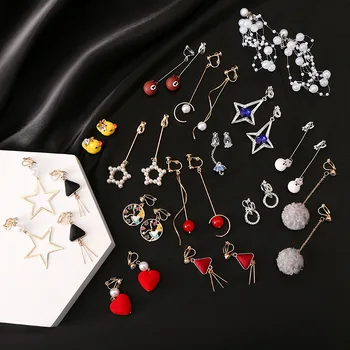 

30 Pairs/lot top quality fashion women earring lot wholesale luxury zircon women wedding earring jewelry lot 201031-37