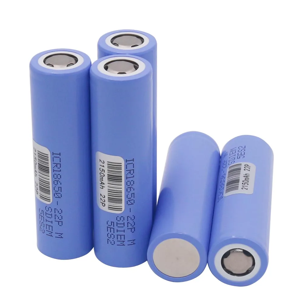

18650 Battery ICR18650-22P 2150mAh 10A 3.6V Lithium Rechargeable Battery Cells