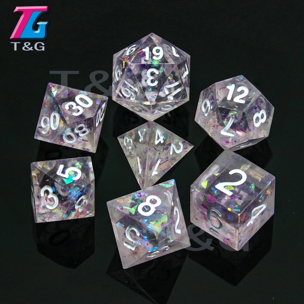 Assorted Large d20 Dice RPG 1 pc Large d20 Handmade Sharp Edged Dice for TTRPG