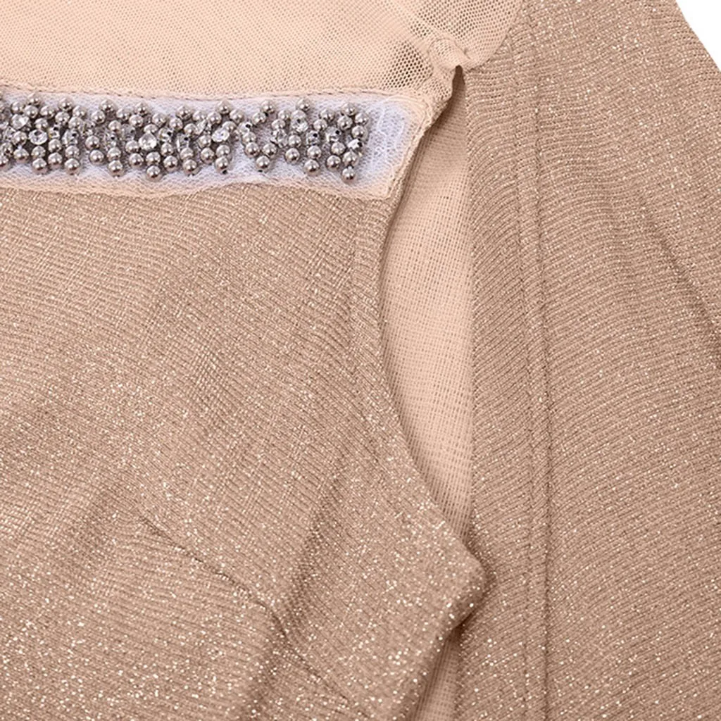 Платье для женщин облегающее блестящее вечернее большой платок с подолом в виде рыбьего хвоста Алмазная сетка рукава накидки Принцесса Вечерние платья vestido