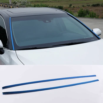 

lsrtw2017 blue silver car front window trims for toyota camry xv70 2018 2019 2020 stainless steel styling auto accessories