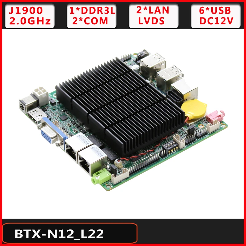 6 * USB Dual LAN LVDS HDMI J1900 процессор NANO ITX Встроенная Материнская плата | Компьютеры и