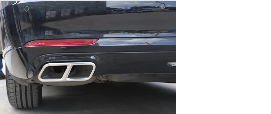 CITALL 2 шт. подходит для Mercedes Benz S R GL класс W222 W251 X166 серебро Нержавеющая сталь глушитель выхлопной трубы крышка отделка