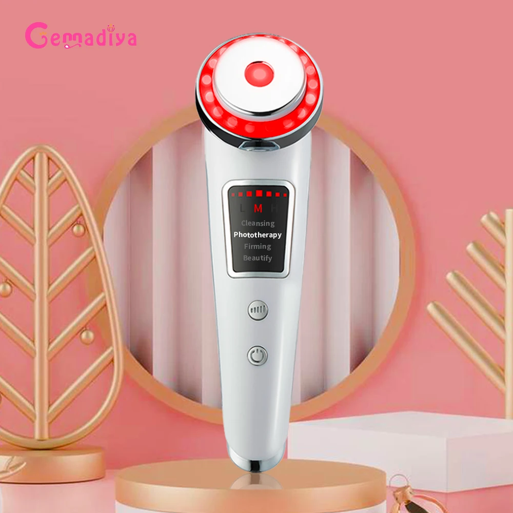 얼굴 마사지 LED 광자 피부 젊 어 짐 아름다움 장치 딥 클렌징 얼굴 리프트 눈 케어 주름 화장품기구 제거
