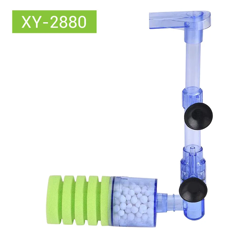 XY-2880 NICREW Аквариум губка фильтр Ультра тихий аквариум Биохимический Губка воздушный насос с фильтром вода падение двойной пены губчатые фильтры - Цвет: XY-2880