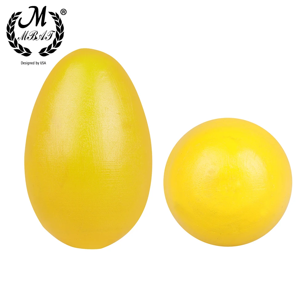 M MBAT Orff Wooden Sand Eggs Random Color Kids Maracas Rattles Baby Early Learning Educational Music Toys Percussion Instruments