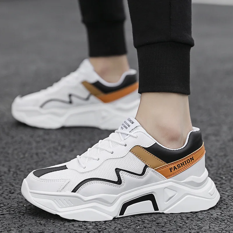 

2020 New Style Fashion Thick Bottomed Sports MEN'S SHOES Spring Korean-style Trend Running Versatile Casual STUDENT'S Shoes Men'