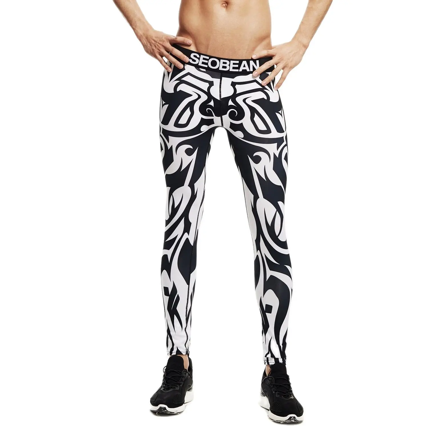Мужские кальсоны SEOBEAN теплые для спортзала нижнее термобелье тонкие трендовые