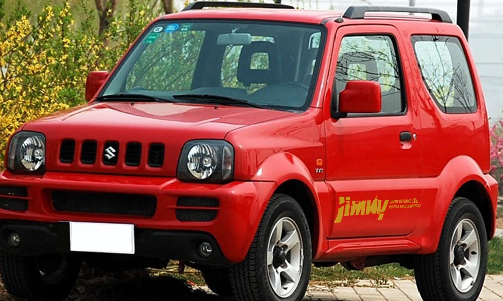 2Pcs For SUZUKI JIMNY Car Side Stickers Vinyl Film Auto 4WD offroad Decals Automobile Decoration Styling Car Tuning Accessories