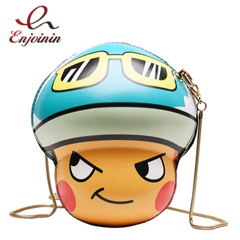 

Fashion Cartoon Mushroom Design Girl's Shoulder Bag Tote Crossbody Purses and Handbags Chain Bag Small Female Bags Clutch Bag