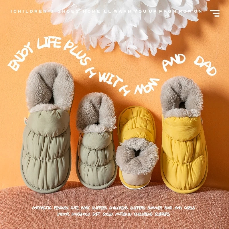 2021 New Warm Winter Slippers Soft Plush Flat Waterproof Women Shoes Couples Home Lndoor Outdoor Slipper Cozy Footwear | Обувь