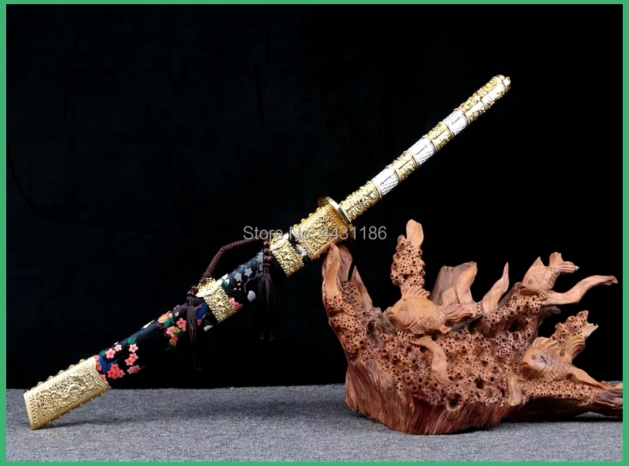 Strong Metal Handle KungFu Fighting Broadsword Dao Sword High Manganese Steel Sharp WuShu Broad Knife Chinese Qing Dynasty Saber