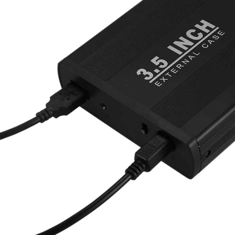 2 предмета 3,5 дюймов USB корпус картриджа чехол: 1 шт. HDD SATA кабель для подключения жесткого диска и 1 шт покрытые серебром 2,0 IDE/SATA на жестком диске HDD