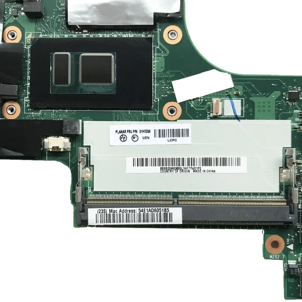 Для lenovo ThinkPad X260 Материнская плата ноутбука 01EN201 00UP198 01HX035 с i5-6300U BX260 NM-A531 DDR4