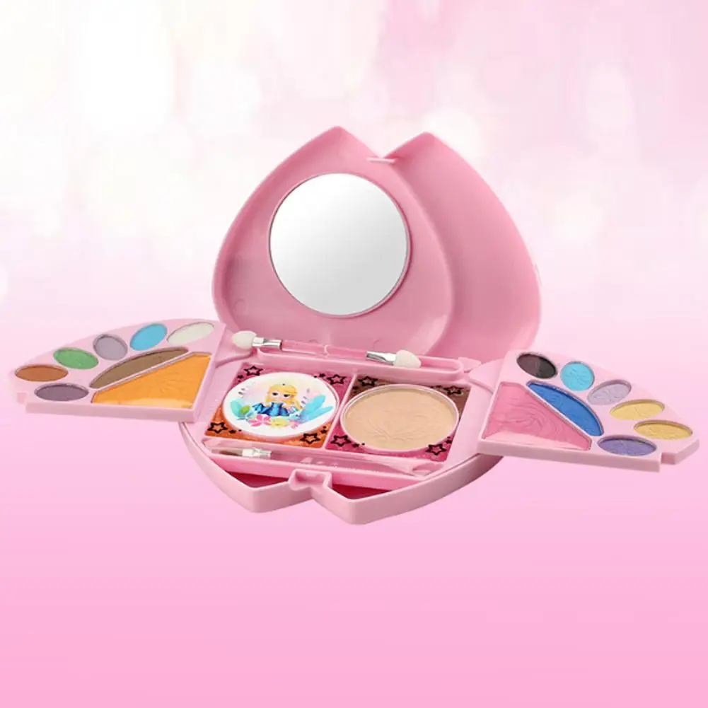 24Pcs Girls Makeup Set Cosmetic Case Kits Non-Toxic Christmas Gift Non Toxic Washable Safety Toys Foe Chiildren Makeup Set Toy