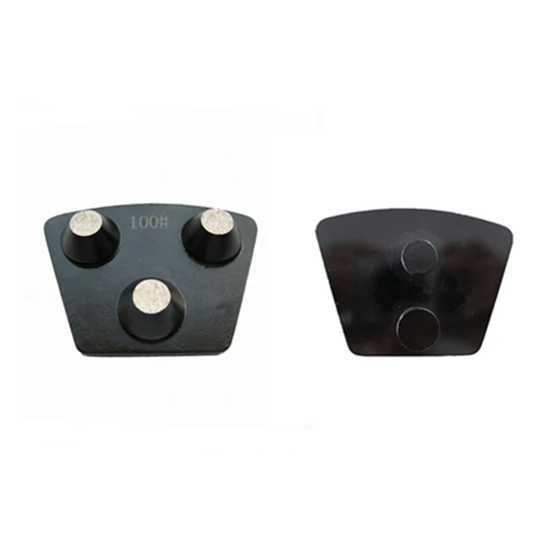 

GT93 Three Round Dots Segments Concrete Grinding Wheel Two Pins Redi Lock Diamond Grinding Head for Hard Concrete Floor 12PCS