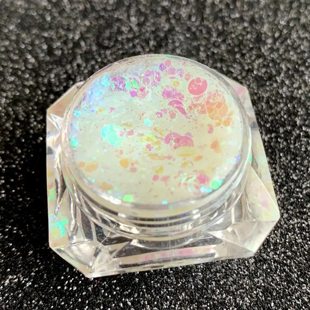 Glitter Sequins Gel for Face Nails Eyes Lips Hair Body Glitter for Masquerade Halloween Party Christmas