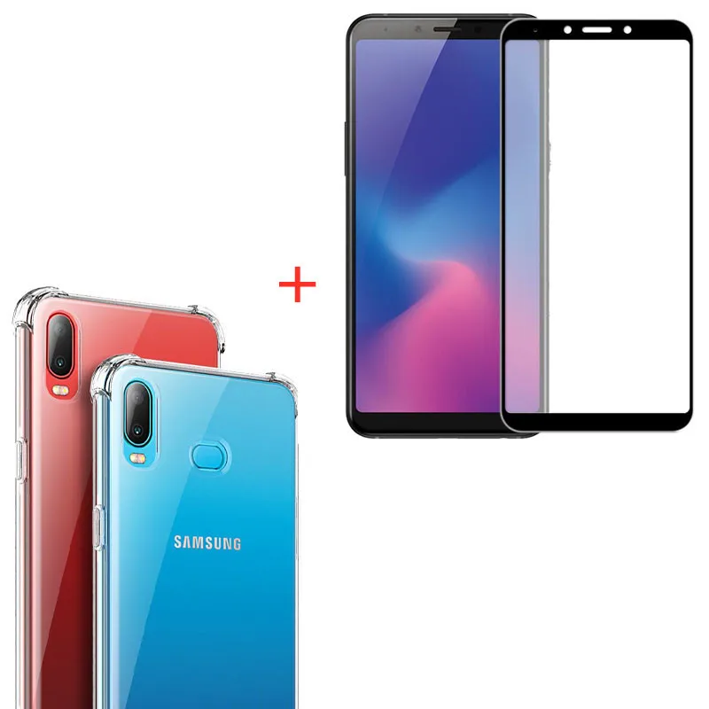 Противоударный Прозрачный бампер силиконовый чехол для телефона samsung galaxy a7 2018 j5