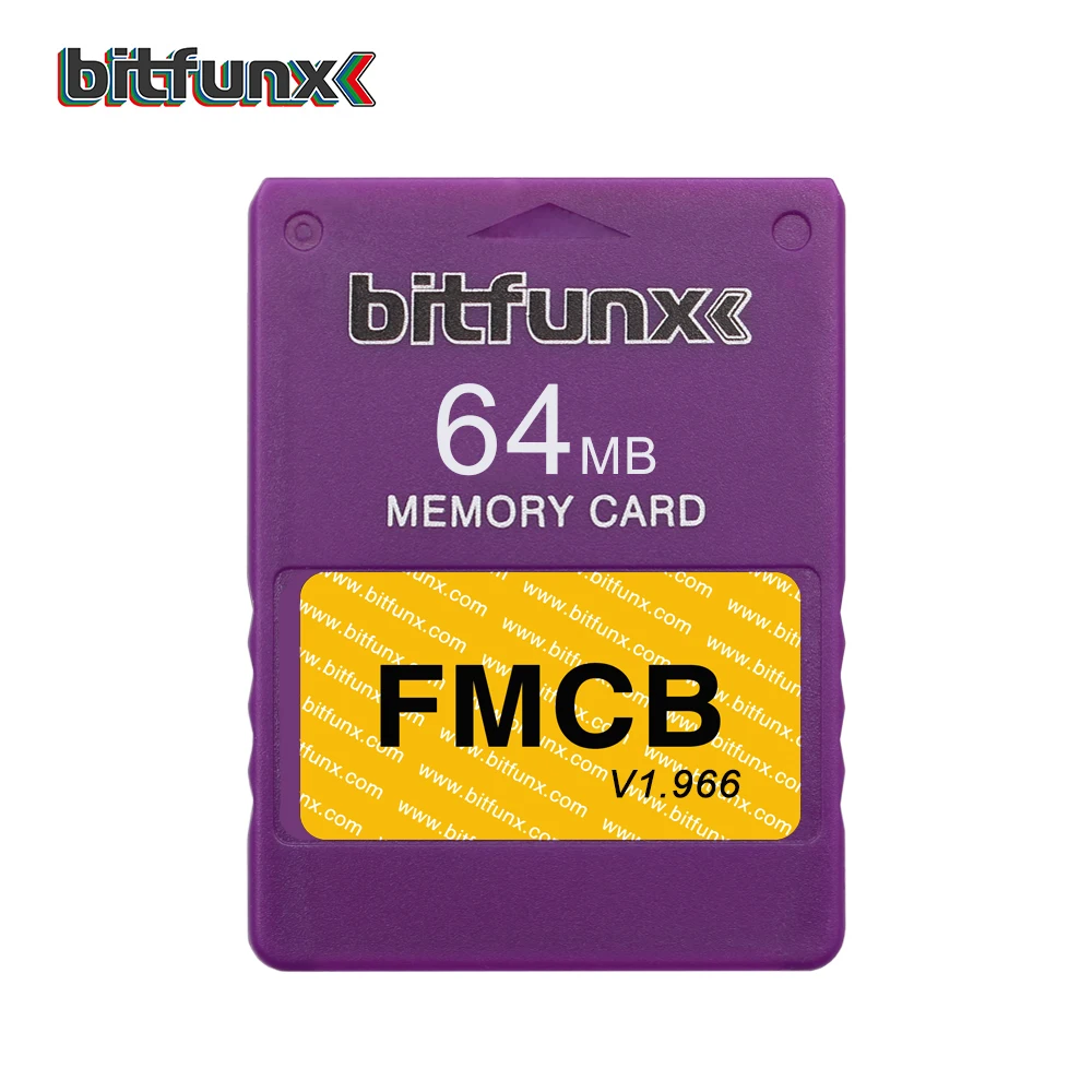

Bitfunx Video Game Memory Card FMCB for PS2 SONY Playstation2 Retro Game Console Best Quality Save Games Newest Version 1.966