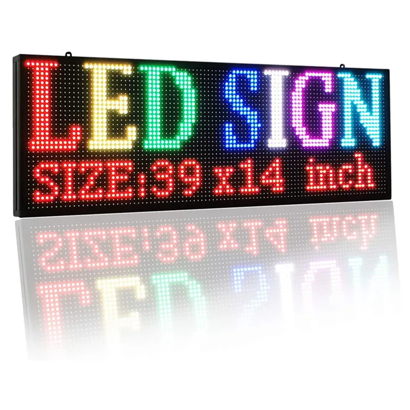 WIFI Led Sign 100X36CM Digital Sign HD Pixel Full-Color WIFI Outdoor Programe Led Message Board Electronic Scrolling Led Display