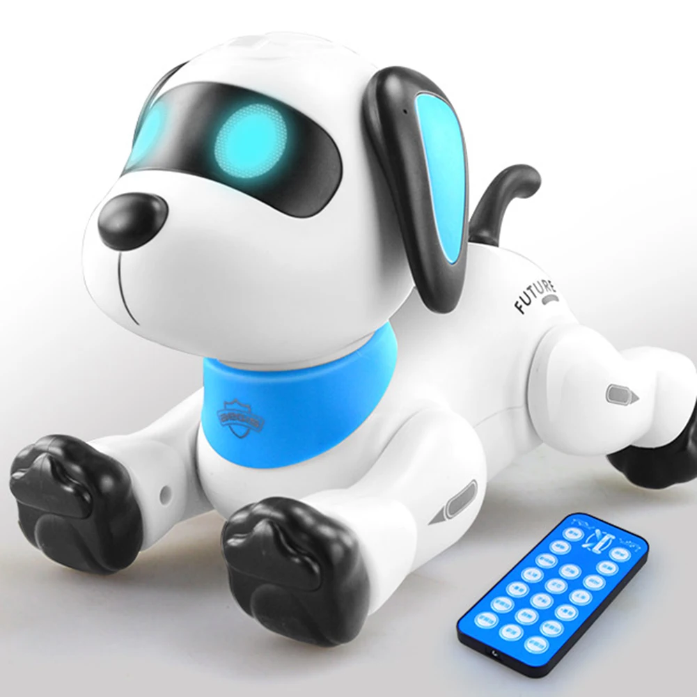 Smart Talking RC Robot Dog Walk & Dance Interactive Pet Puppy Robot Dog Remote Voice Control Intelligent Toy For Kids
