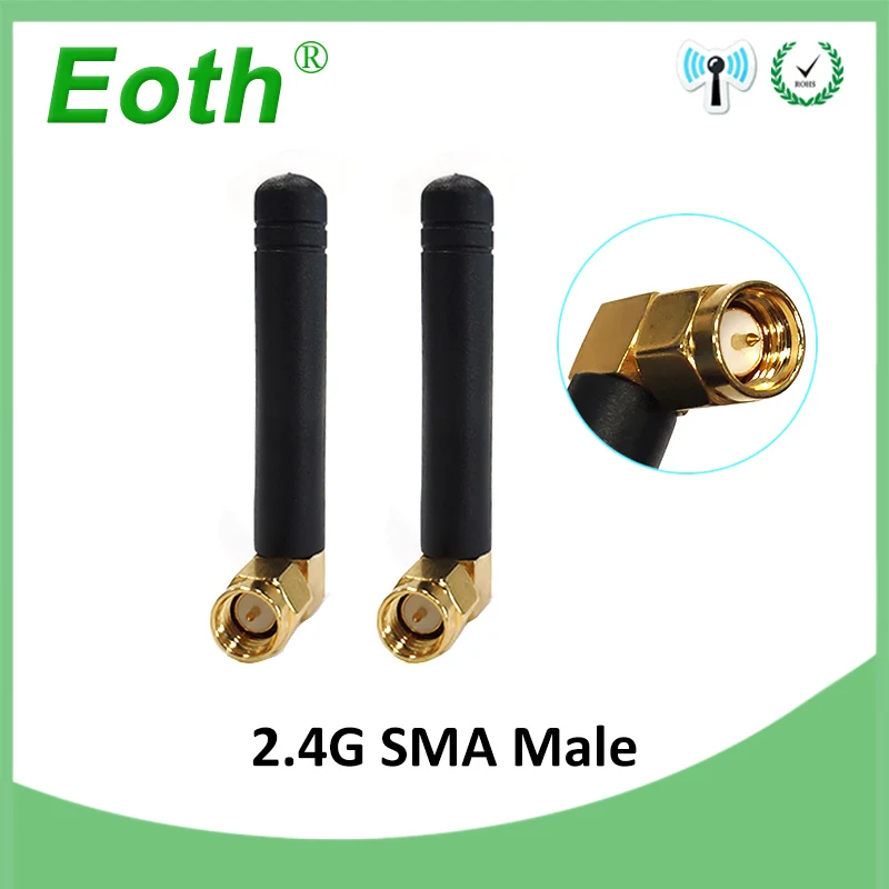 20pcs 2,4 Ghz антенна wifi SMA разъем 2~ 3dbi 2,4 ghz wifi антенна wi fi антенна небольшого размера Водонепроницаемые антенны