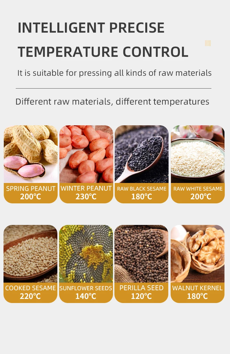 BEIJAMEI Home Automatic Peanut Oil Press Pressing Machine Small Oil Maker Extraction Electric Vegetable Seed Oil Pressers 5