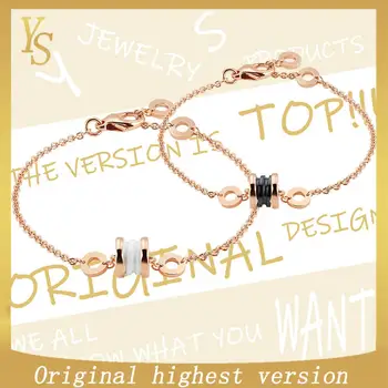 

YS bracelet 1:1 top version original design ceramic Roman bracelet fashion classic