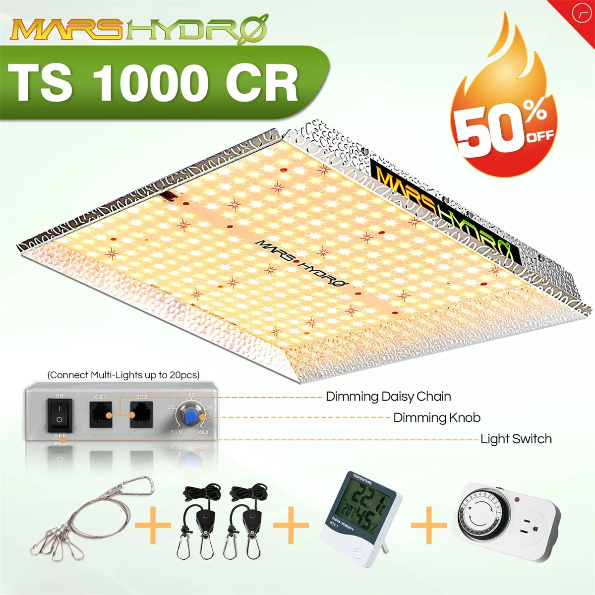 Mars hydro TS 1000W Led Grow Light Full Spectrum Quantum Board Phytolamp for Indoor Plants Hydroponics System