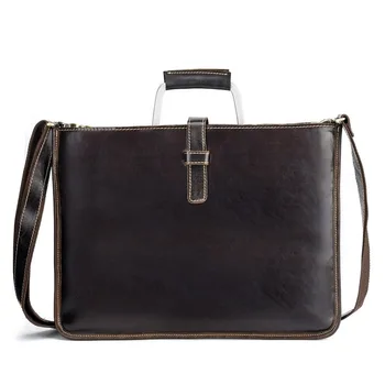 

Men's leather business Shoulder Bag Handbag men's leather handbag oil wax leather diagonal straddle bag classic business bag