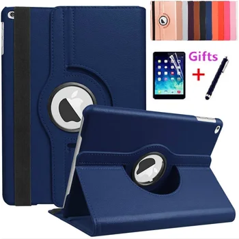 

360 Rotating PU Leather Case for IPad 10.2'' 2019 Folio Tablet Cover Sand Holder Case for Ipad 7 7th Generation with Pen+Film