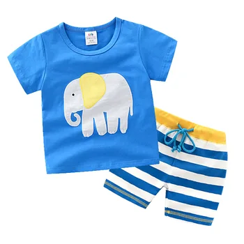 

Summer Children Boys Girls Clothing Sets Kids Animal T-Shirt Shorts 2Pcs/Sets Toddler Leisure Sport Suits Baby Cotton Tracksuits