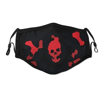 

Skeleton Printing Halloween Masks Dustproof Can Put Filter Mask Reusable Breathable Face Masks Protective mascherine lavabili