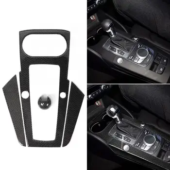 

Carbon Fiber Shift Knob Cover Gear Shift Panel Trim Frame Modified Kit Fit for A3 8V 2012 2013 2014 2015-2017 Left-Hand Drive