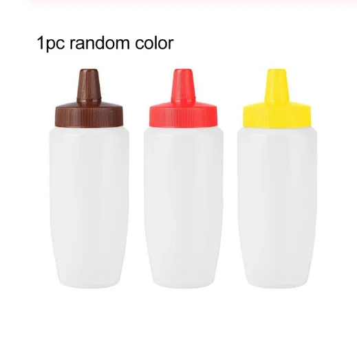 340ml random color A Соусное масло с уксусом кетчуп соусник кухонные пластиковые аксессуары соусник Пластиковый Дозатор для приправ 8 унций бутылка для выдавливания - Цвет: 340ml random color A