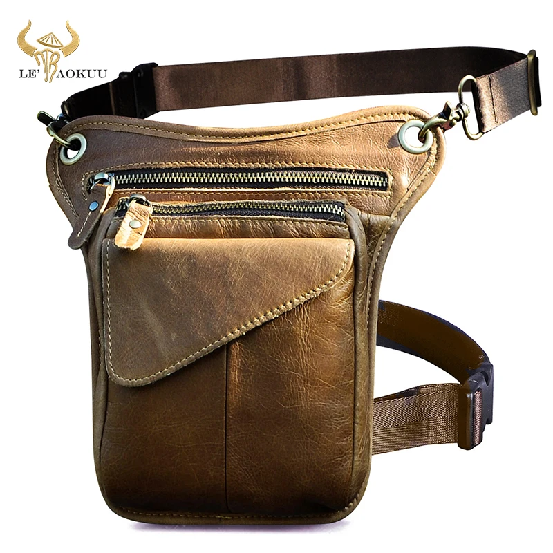 Olej krém na boty reálný kůže muži design klasický cross-body závěs sáček móda cestovní motocykl fanny pás pás pack hroutit se noha sáček 211-3