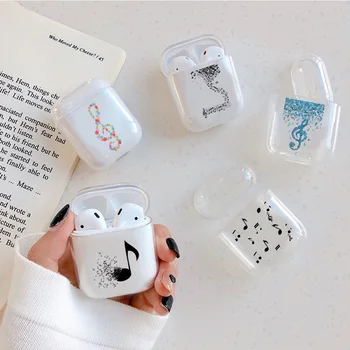 

Love Music Hard Case For Apple AirPods 2 Cartoon Musical Notes Bluetooth Earphone Accessories Cover Air Pods Case Cute