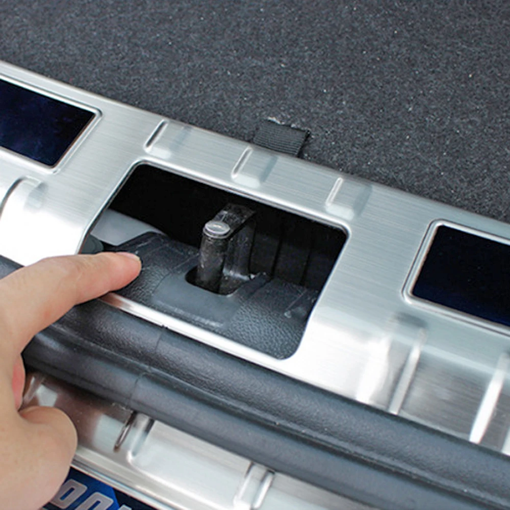 Stainless Steel Rearguards Rear Trunk Inner Outer Bumper Sill Plate Protector Guard Cover For Skoda Kodiaq GT 2016-2020