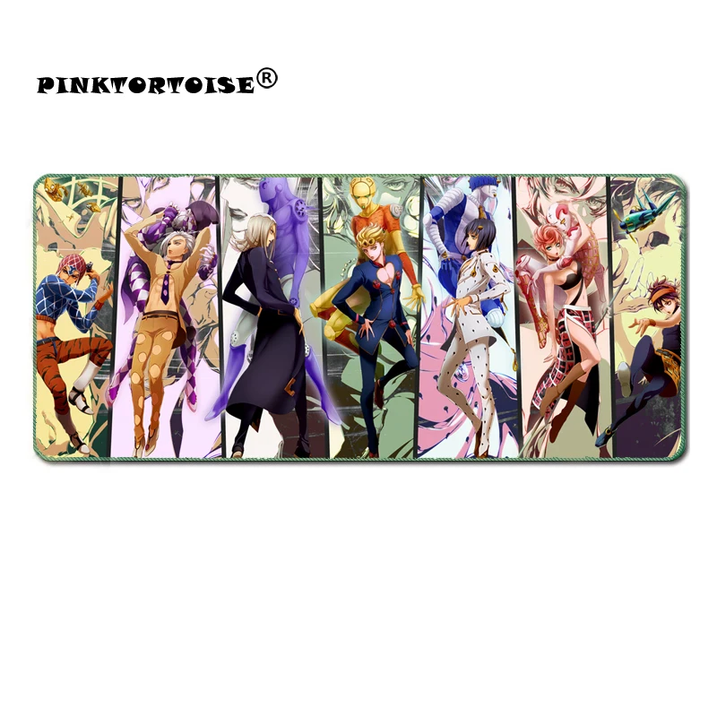 

PINKTORTOISE Anime JoJo's Bizarre Advent Mouse Pad Large Locking Edge Speed Game Gamer gaming Mouse pad Soft Notebook mat