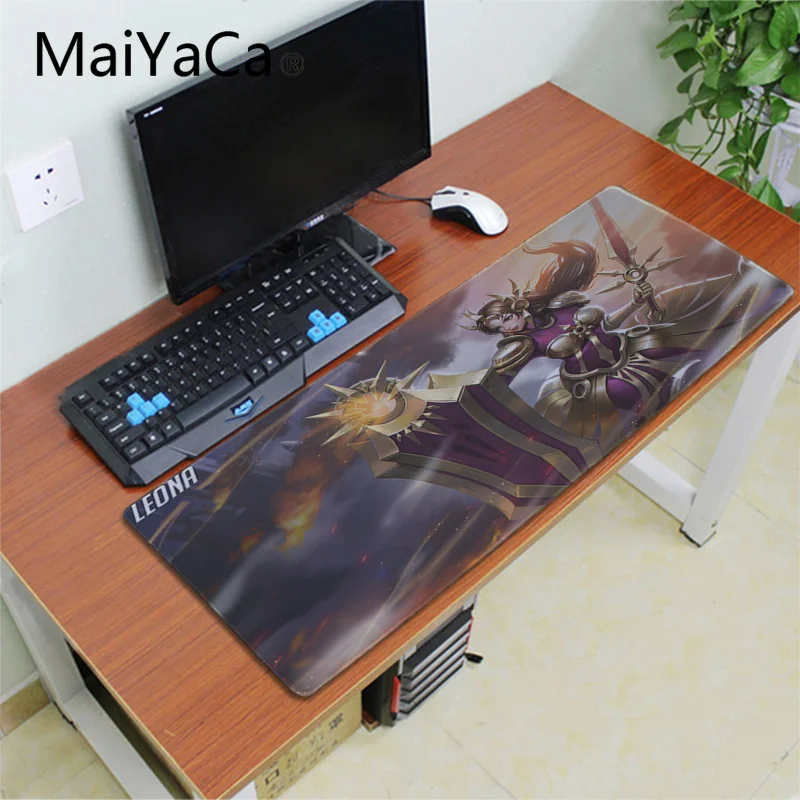 Maiyaca Leona офисная мышь игровая мышь коврик xl скоростной игровой коврик клавиатура Коврик для мыши стол для портативного компьютера ноутбука коврик - Цвет: Lock Edge 30X70cm