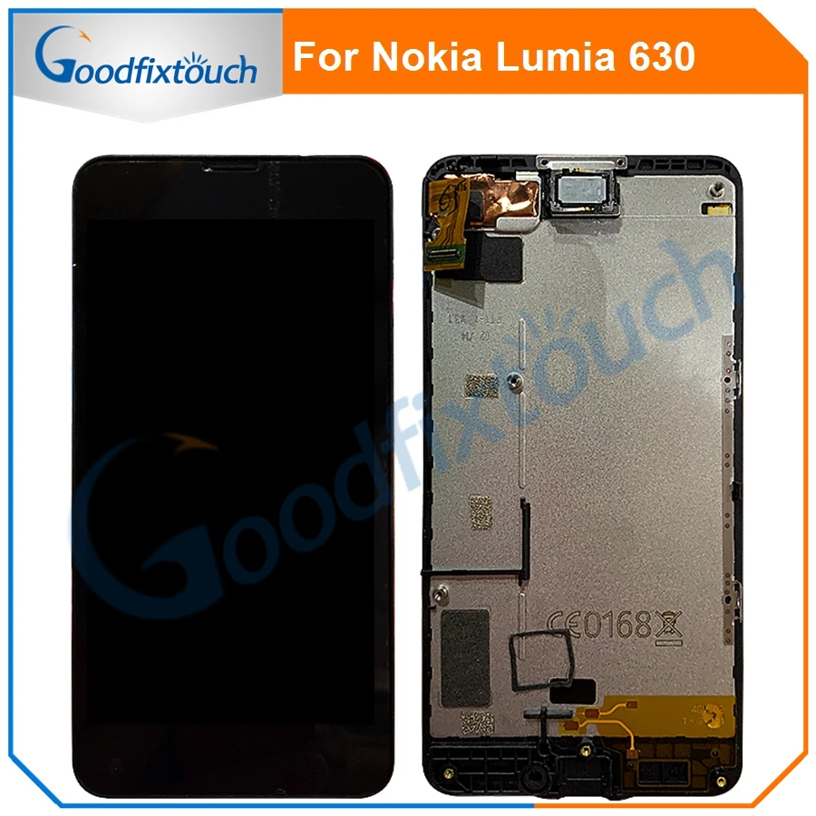 10 шт. ЖК-дисплей для Nokia Lumia 630 635 сенсорный экран дигитайзер сборка с рамкой