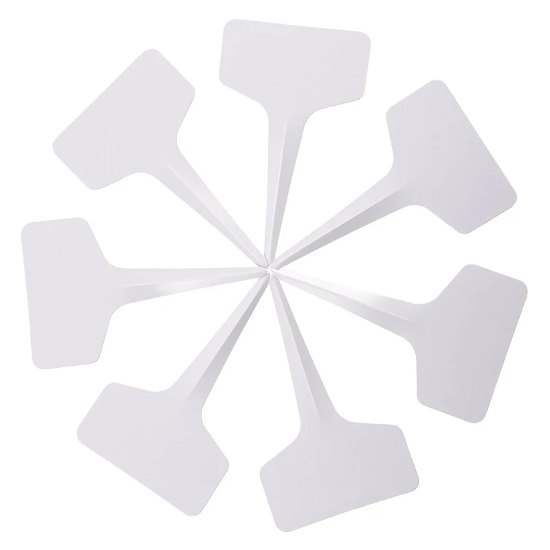 

200 Pack 6 x 10 cm Plant T-type Tags Plastic Garden Labels Tags Marker Waterproof, White