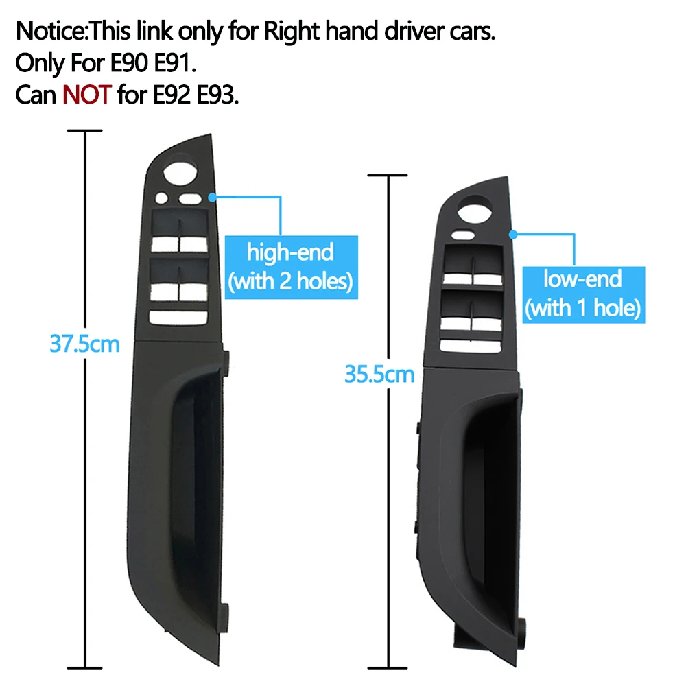 Rhd右手運転席側インテリア窓スイッチパネルドアハンドル交換bmw 3シリーズE90 E91 316 318 320 325 328i  AliExpress