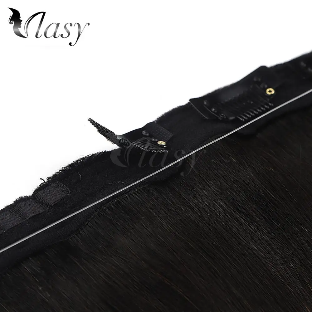 Vlasy 20'' 100g/pc Halo Clip In Hair Straight Remy Invisible Wire Flip In Hair Extensions 1pc/set 3 Clips On Hair