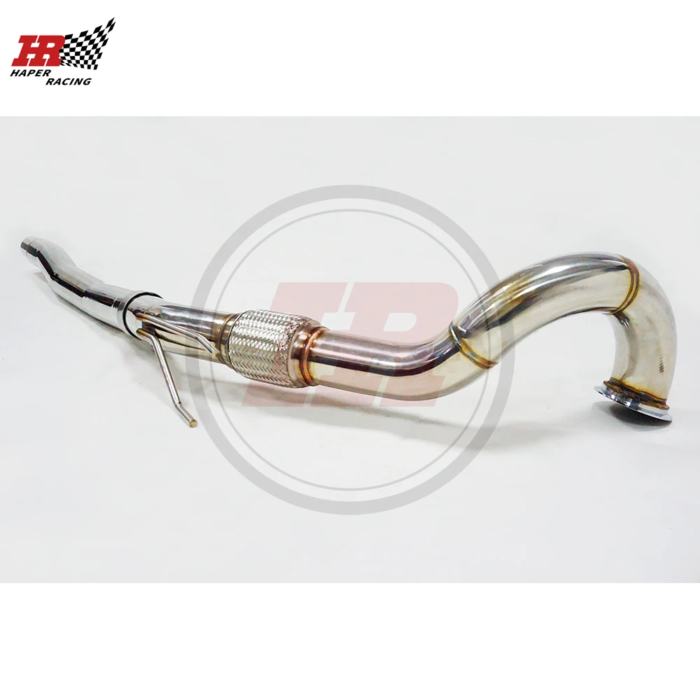 HP RACING 3 0 ''SS304 безкоточная труба для MQB MK7 MK7.5 G olf R A3 Quatt ro S3 8V 8S TT TTS 2 TFSI 2014